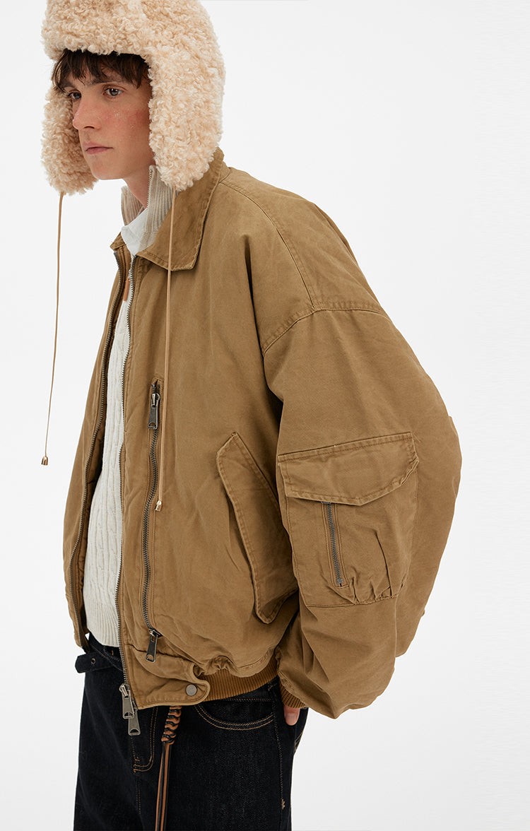 MADWITCH VINTAGE MULTI-POCKET WORK JACKET #DY9968