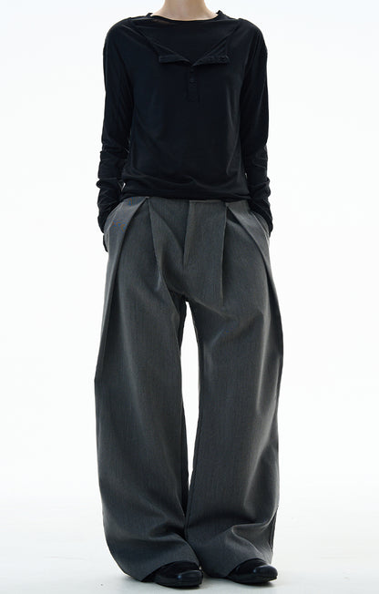 MADWITCH UNISEX WIDE LEG STRAIGHT DRESS PANTS #C915