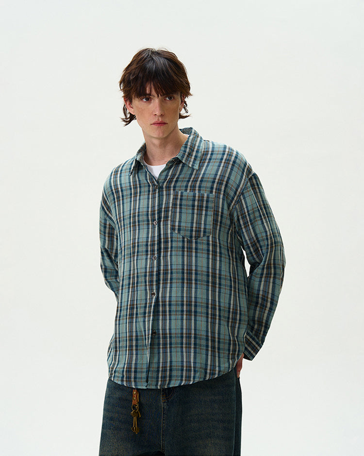 MADWITCH CASUAL CHECKERED SHIRT #8933