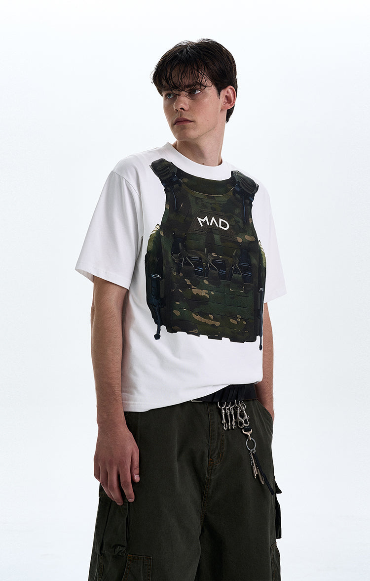 MADWITCH ORIGINAL VEST PRINT T-SHIRT #MD4172