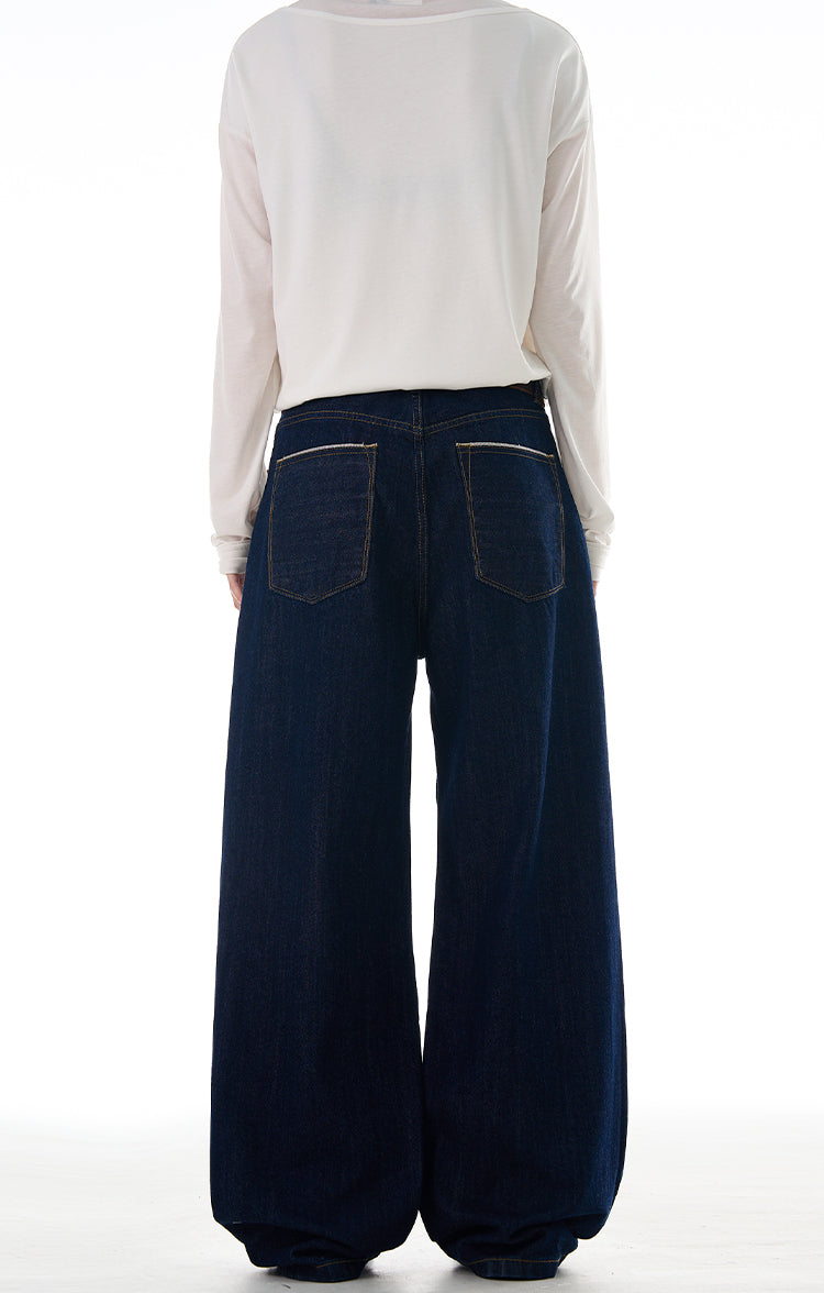 MADWITCH CUFFED STRAIGHT LEG JEANS #G6679-1