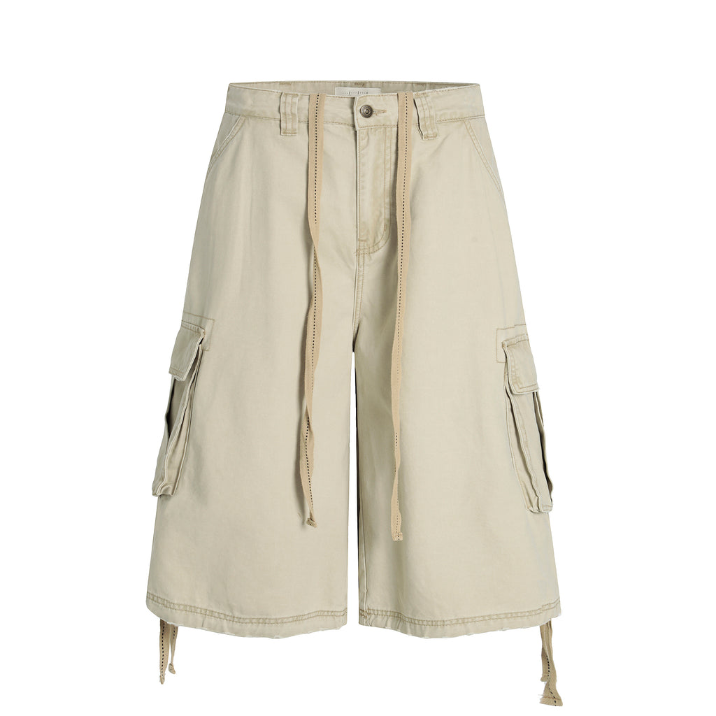 MADWITCH DRAWSTRING CARGO CROP PANTS #CK3510D