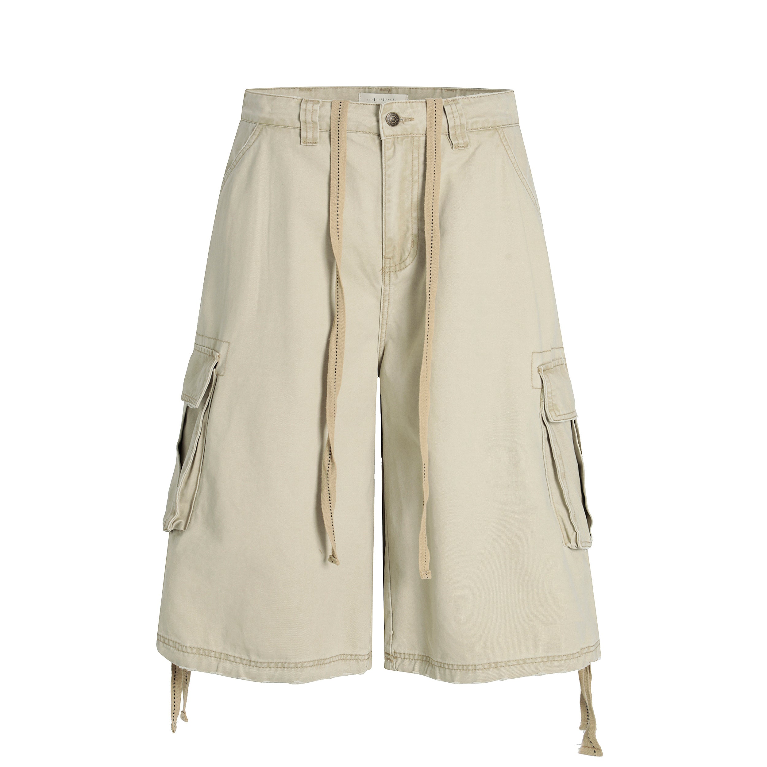 MADWITCH DRAWSTRING CARGO CROP PANTS #CK3510D