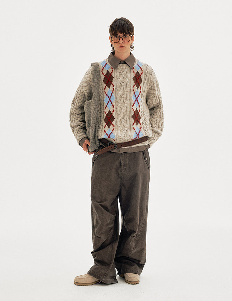 MADWITCH DIAMOND TWIST KNIT #AW25303