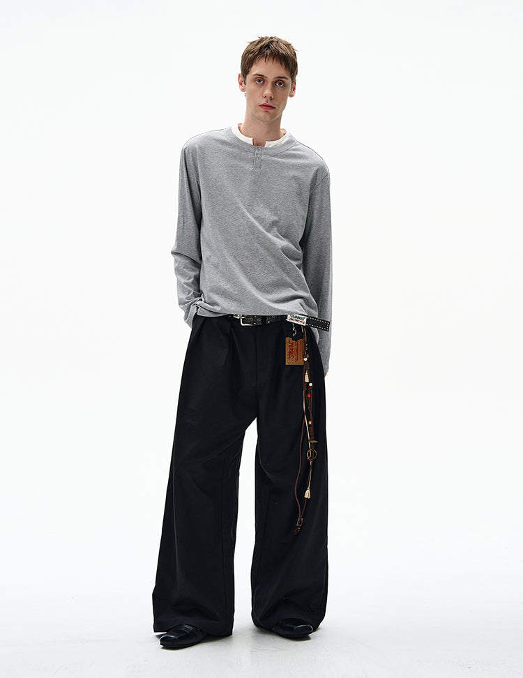 MADWITCH CLEAN FIT FAUX LAYERED SHIRT #RT30