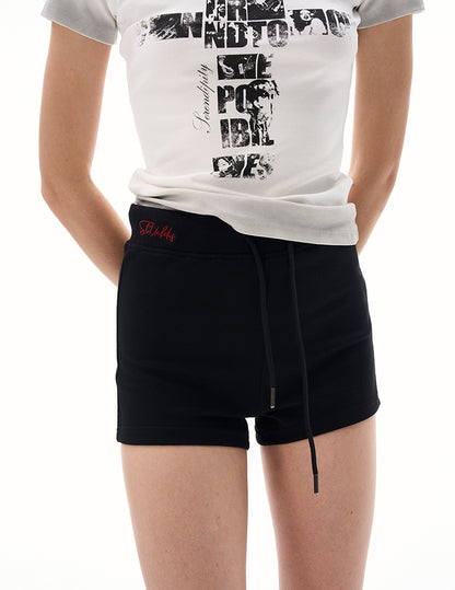 MADWITCH DRAWSTRING WAIST SHORTS #K003