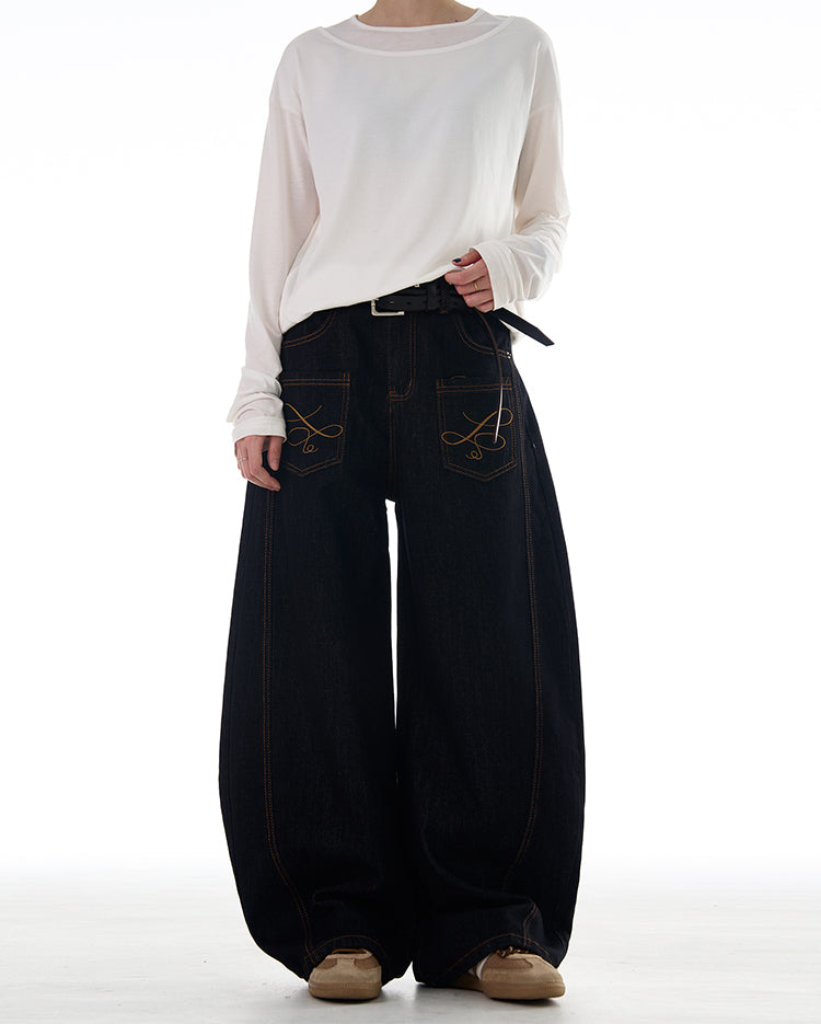 MADWITCH REVERSED FRONT AND BACK DENIM JEANS #NB128