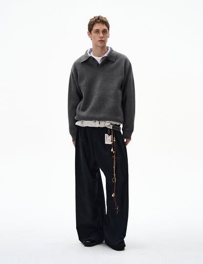 MADWITCH UNISEX KNITTED POLO SWEATER #6301