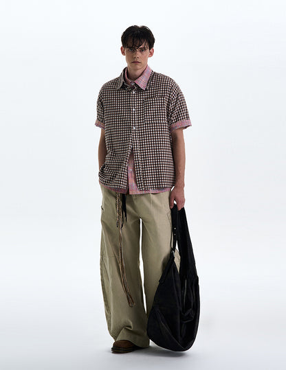 MADWITCH POLKA DOT CHECKERED SHIRT #CR222