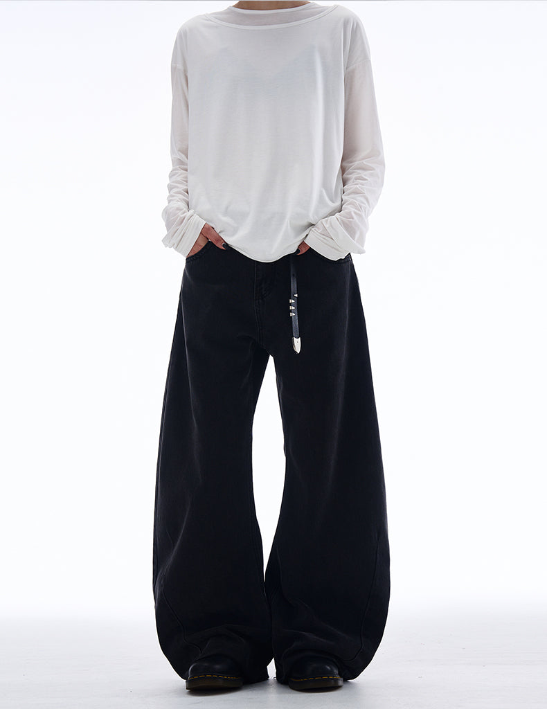 MADWITCH SCIMITAR-STYLE CASUAL JEANS #G6661