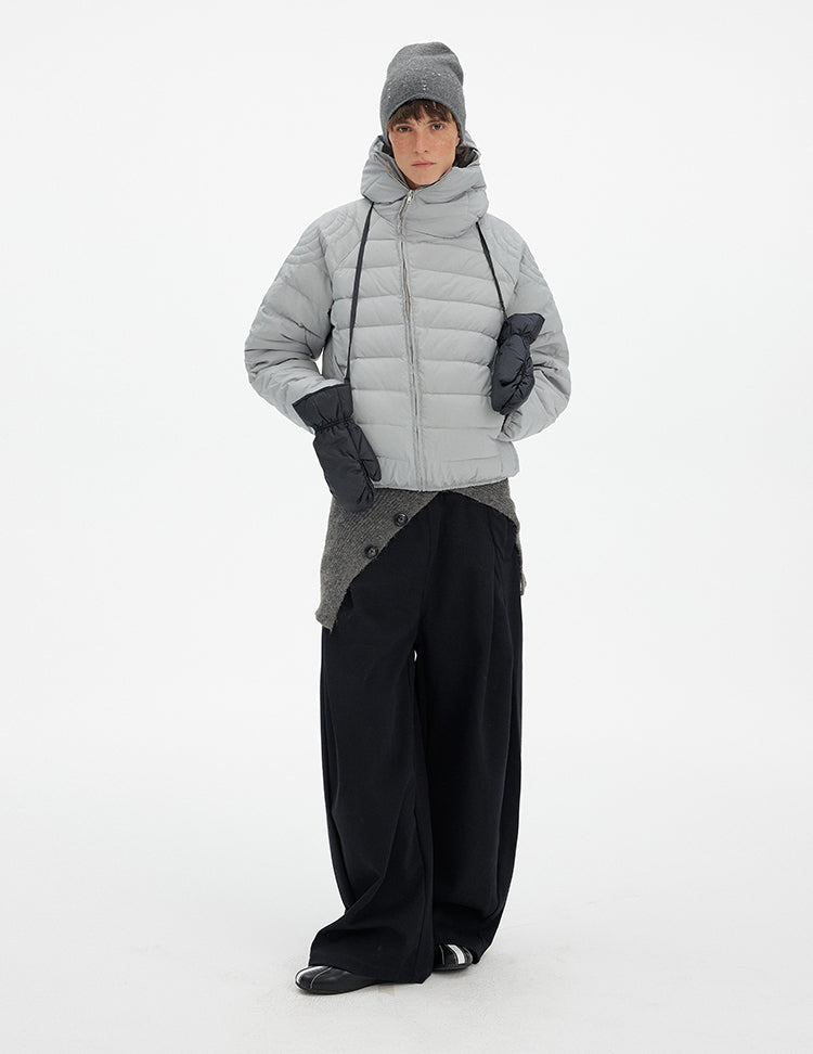 MADWITCH ZIP HOODED PUFFER JACKET #8929-50