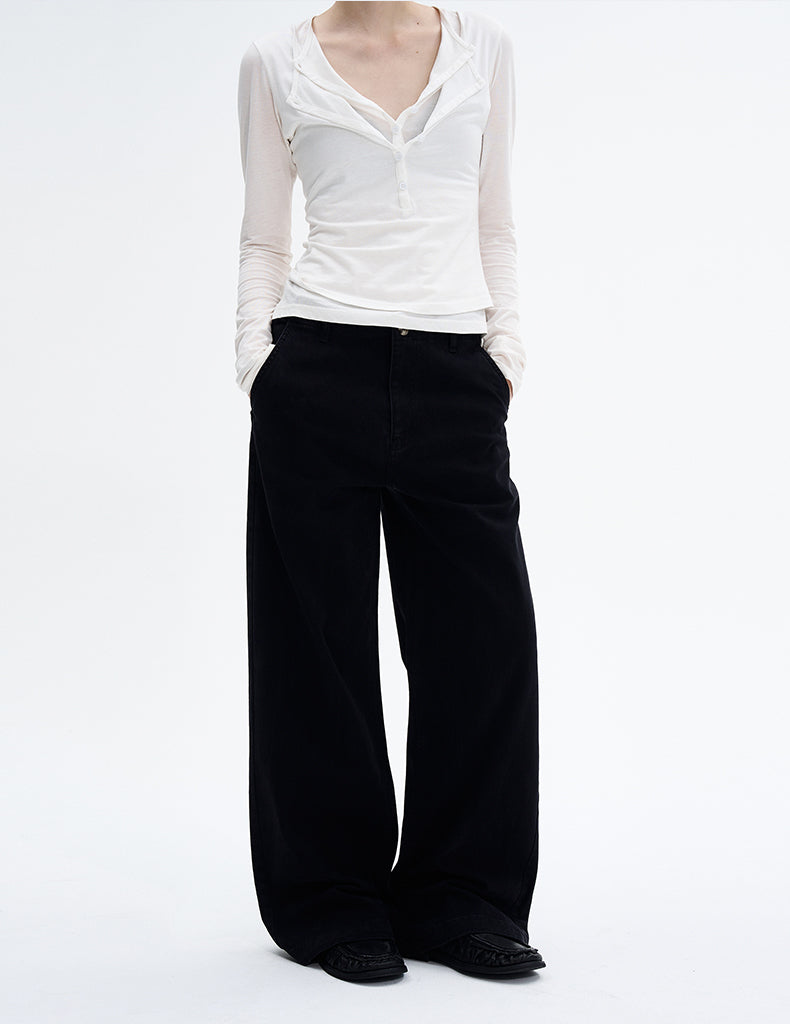 MADWITCH MINIMAL STRAIGHT PANTS #CK6902