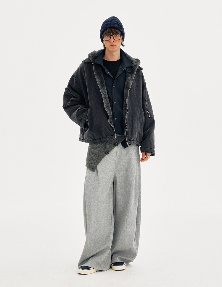 MADWITCH FAUX HOOD PARKA #MY128