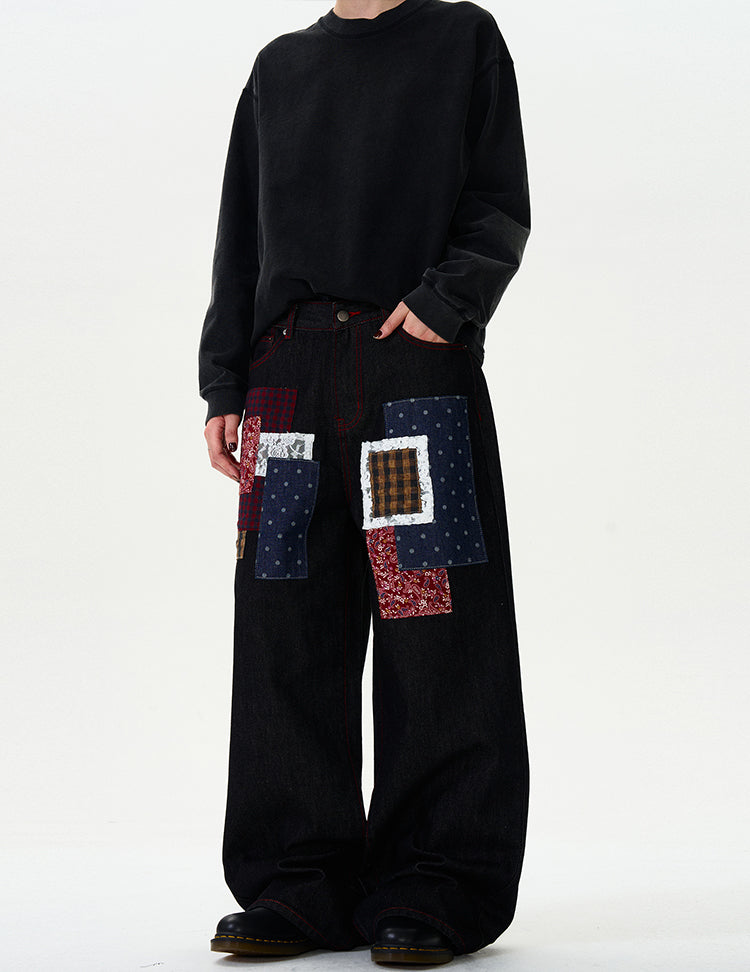 MADWITCH PATCHWORK ORIGINAL DENIM JEANS #WHOA077