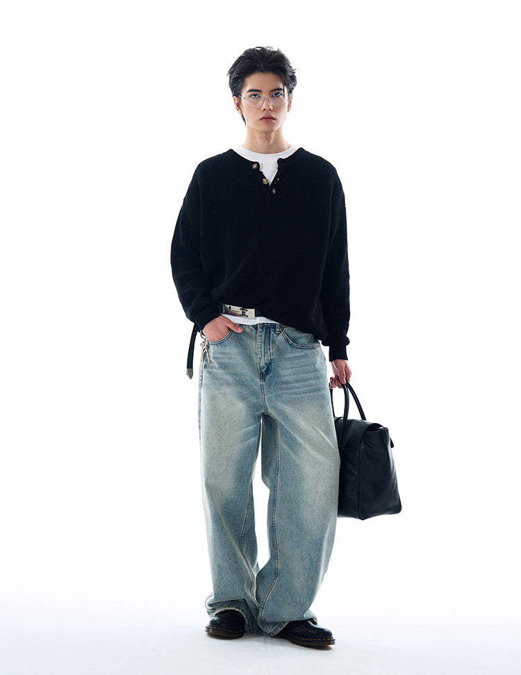MADWITCH LOOSE KNITTED SWEATER #MFY213