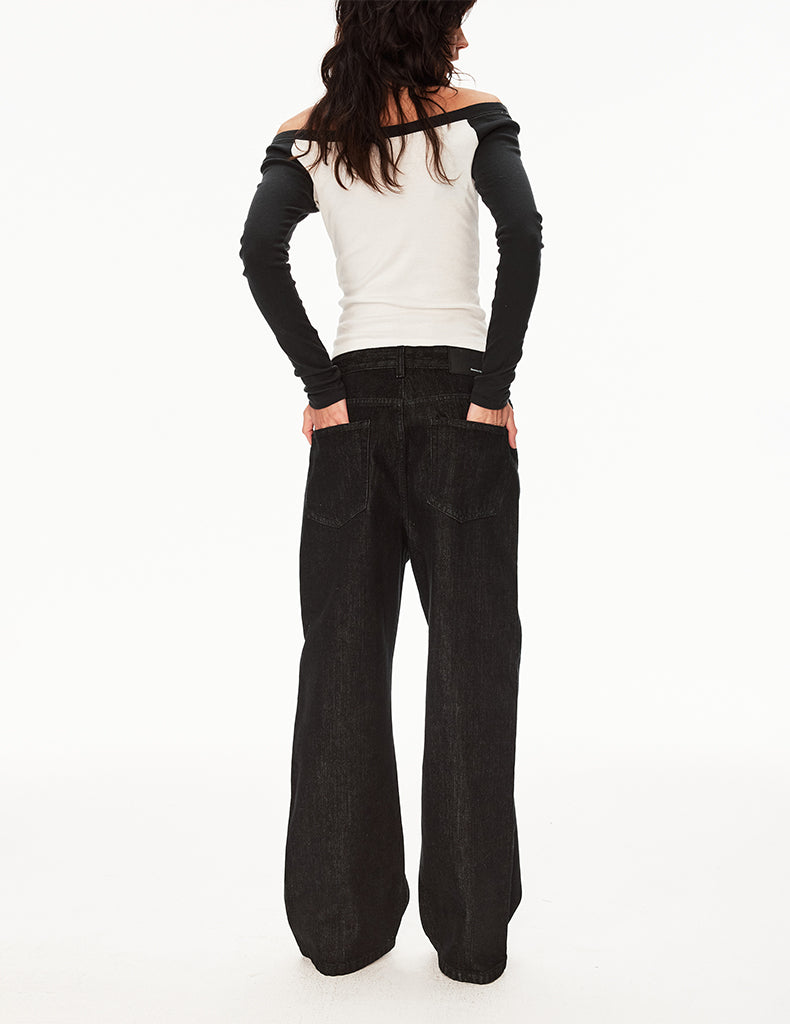 MADWIT VINTAGE BUTTON JEANS #G6969