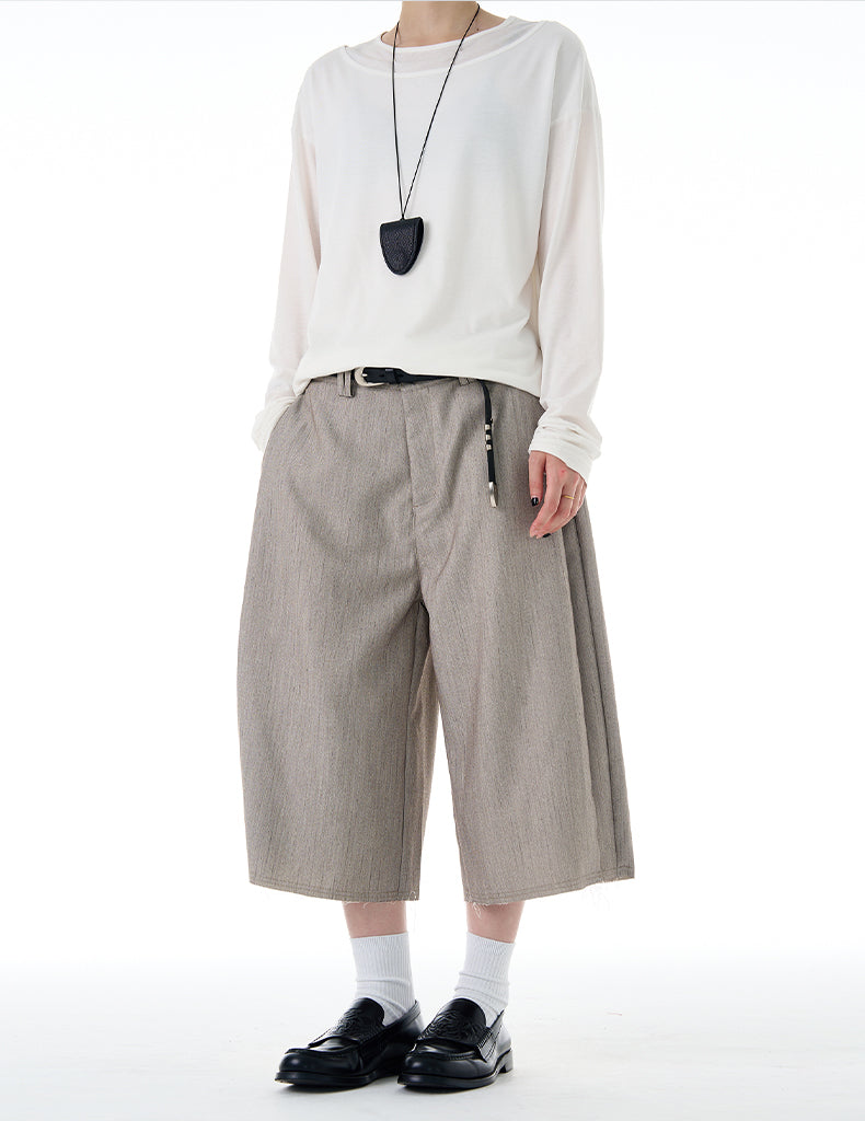 MADWITCH RAW HEM MINIMAL TROUSERS #CK257D