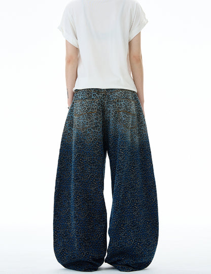 MADWITCH WASHED LEOPARD FLARE PANTS #BNK157