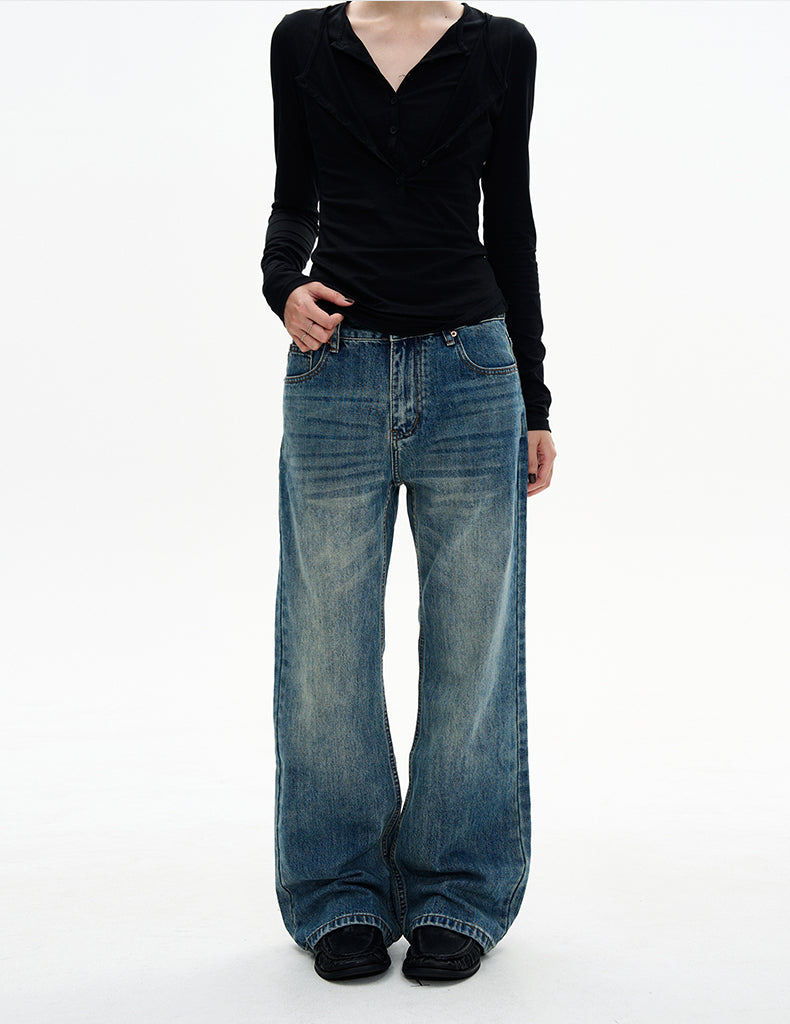 MADWITCH AGED STRAIGHT DENIM #N5531