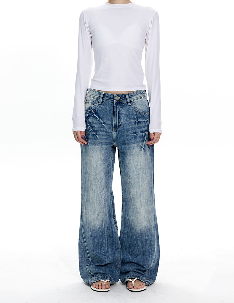MADWITCH LIGHTNING WASH FLARE JEANS #CN5561
