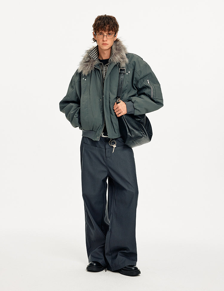 MADWITCH PATCHWORK FUR WORKWEAR JACKET #990260