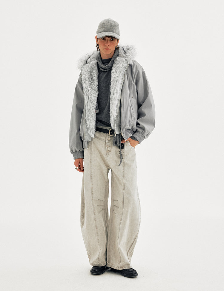 MADWITCH FAUX SHEAR PARKA #990919