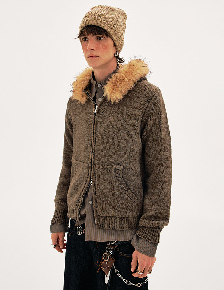 MADWITCH WOOL HOOD CARDIGAN #27428
