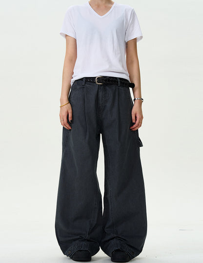 MADWITCH VINTAGE BUTTON WORK PANTS #F9017