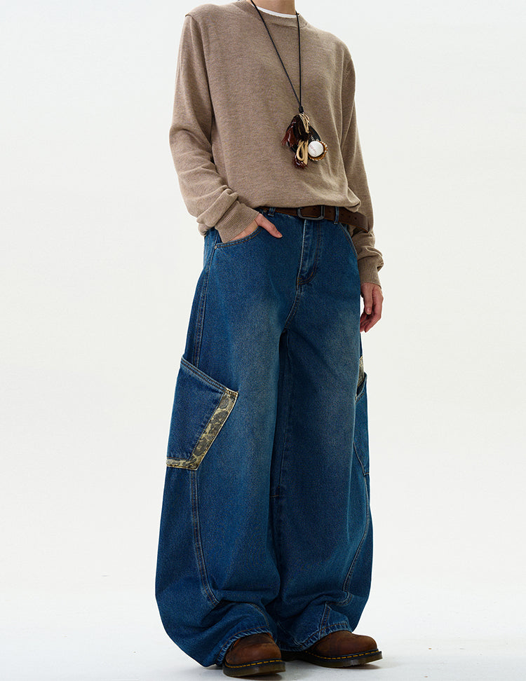 MADWITCH CAMOUFLAGE PATCHWORK PANTS #L467