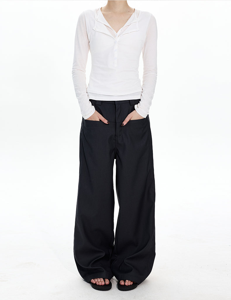 MADWITCH CLEAN STRAIGHT PANTS #CK6903