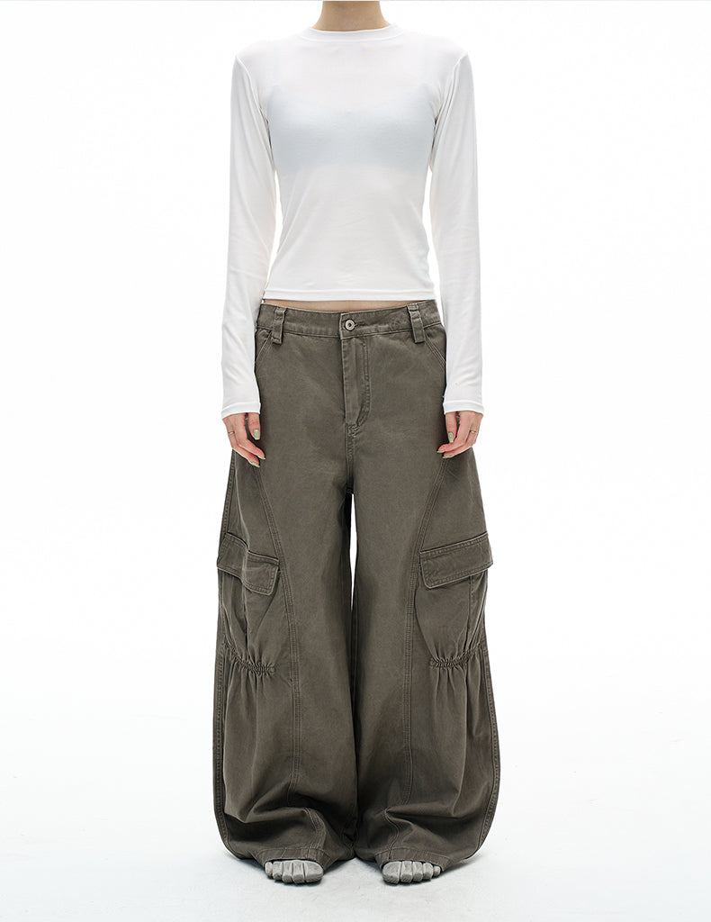 MADWITCH PLEAT CARGO PANTS #6230