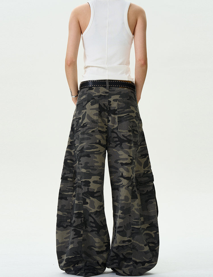 MADWITCH MULTI-POCKET CAMO WORK PANTS #G6611