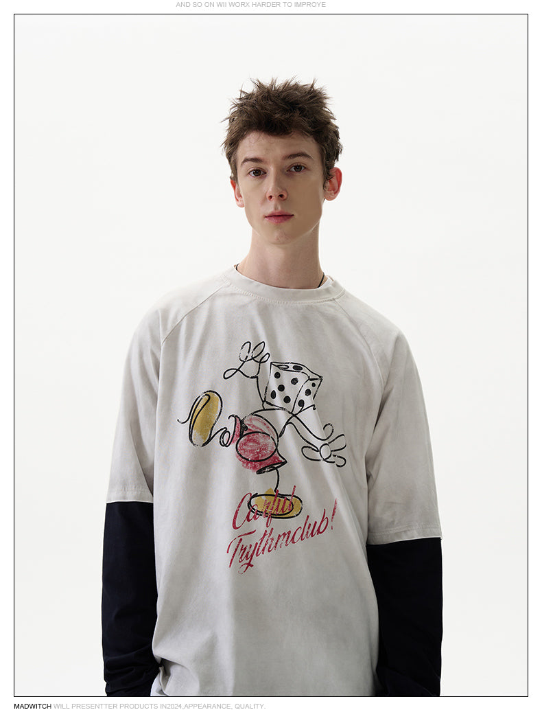 MADWITCH FUNNY PRINT LONG SLEEVE #27257