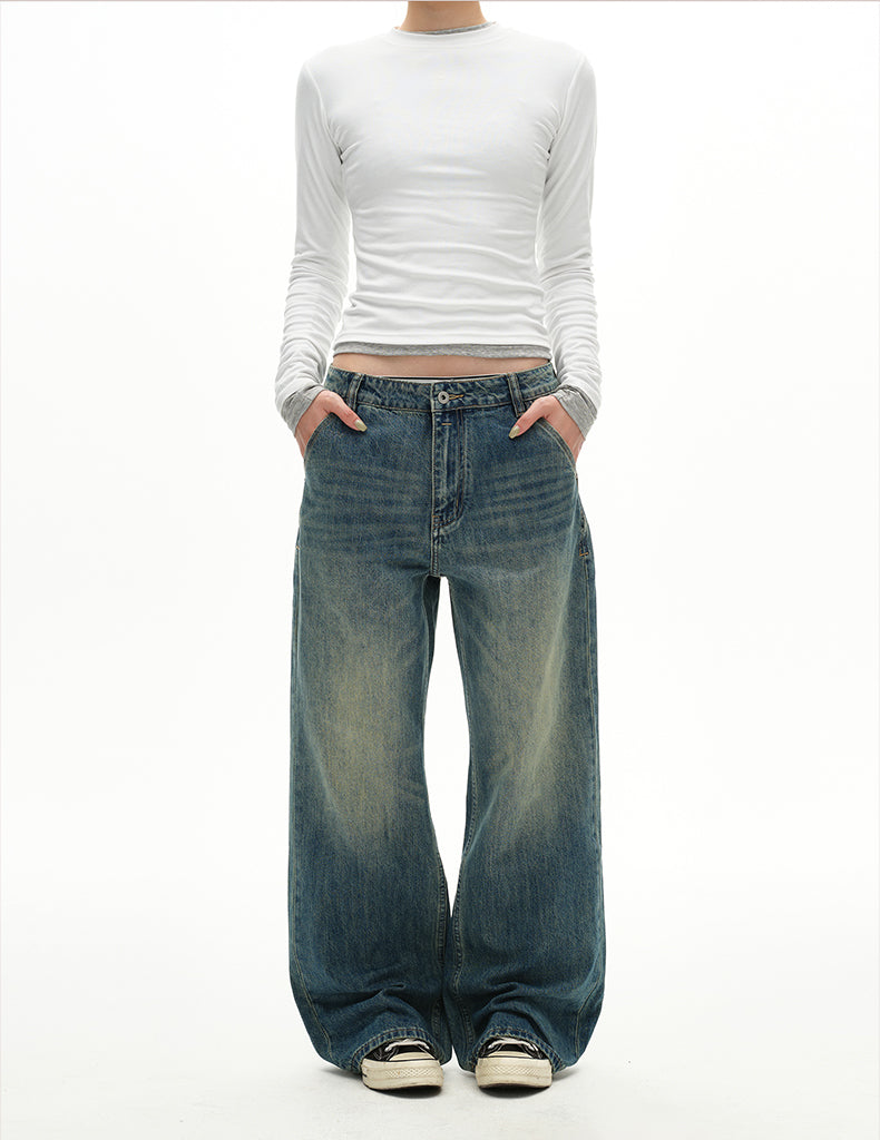 MADWITCH VINTAGE STRAIGHT DENIM #CK5525