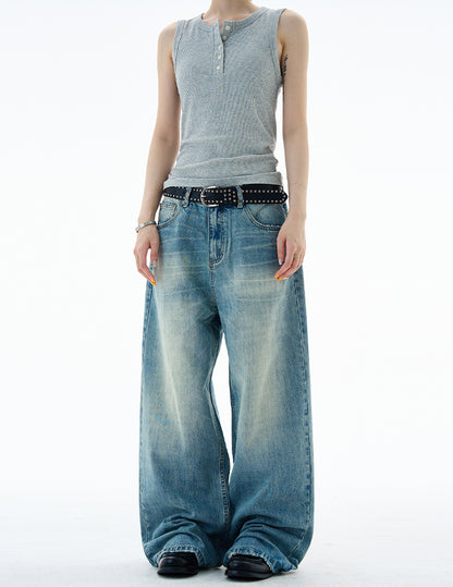 MADWITCH HIGH-STREET WIDE LEG JEANS #CK9677