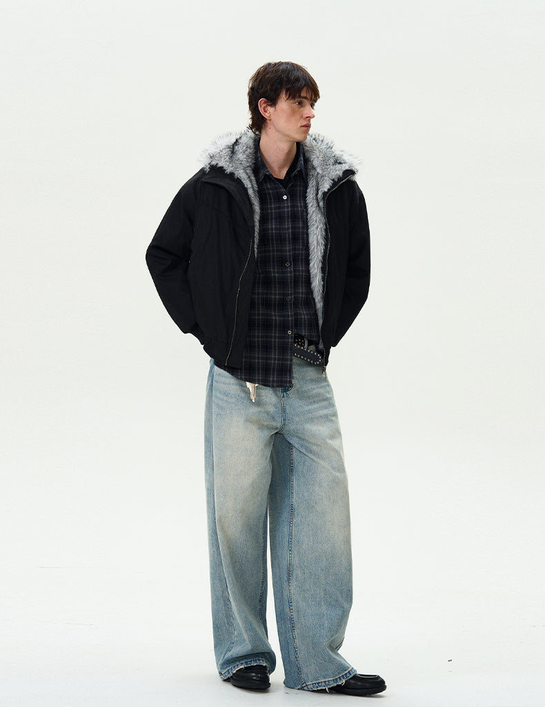 MADWITCH FAUX FUR PARKA COAT #990219