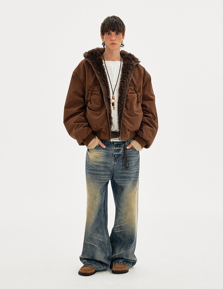 MADWITCH FLEECE HOODED COAT #M377