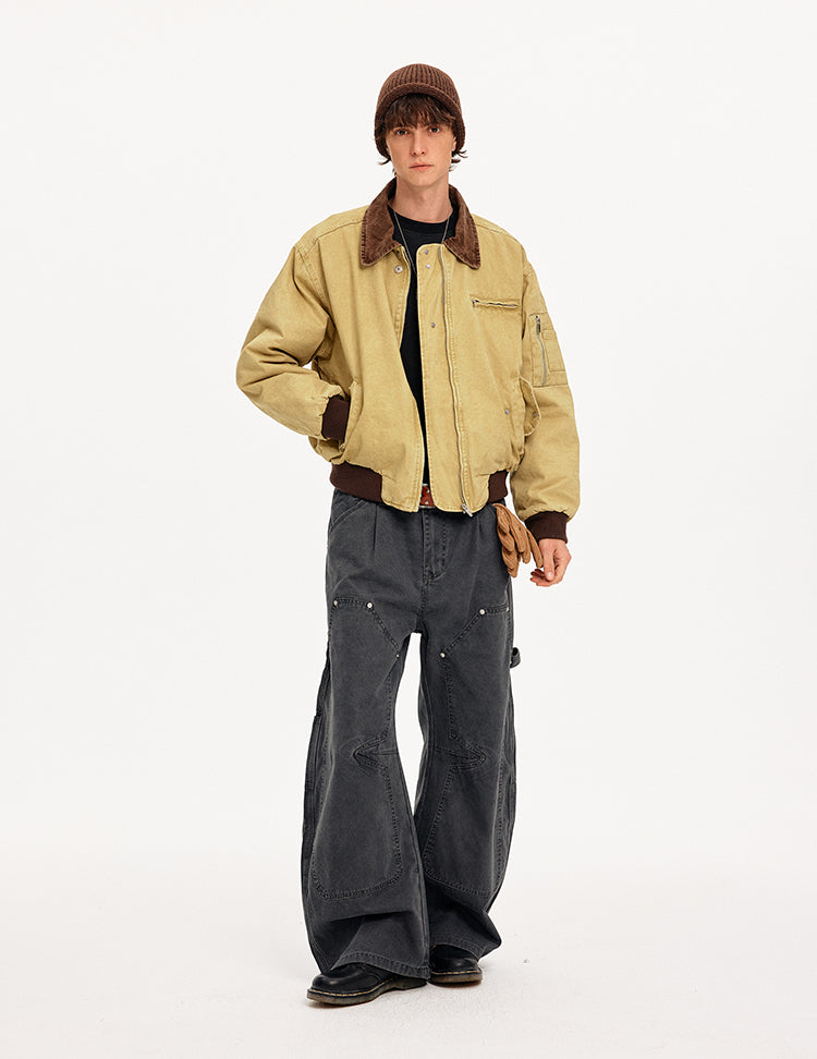 MADWITCH COLORBLOCK WORKWEAR BOMBER JACKET #CW1329