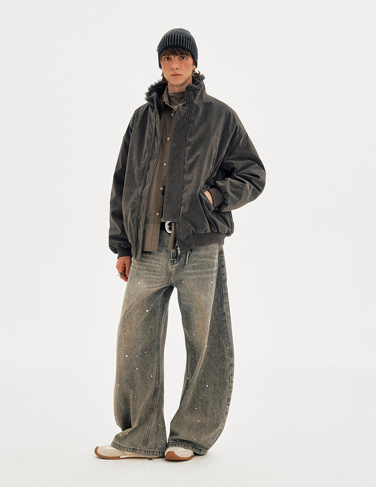MADWITCH SUEDE SHEAR PARKA #AW25149