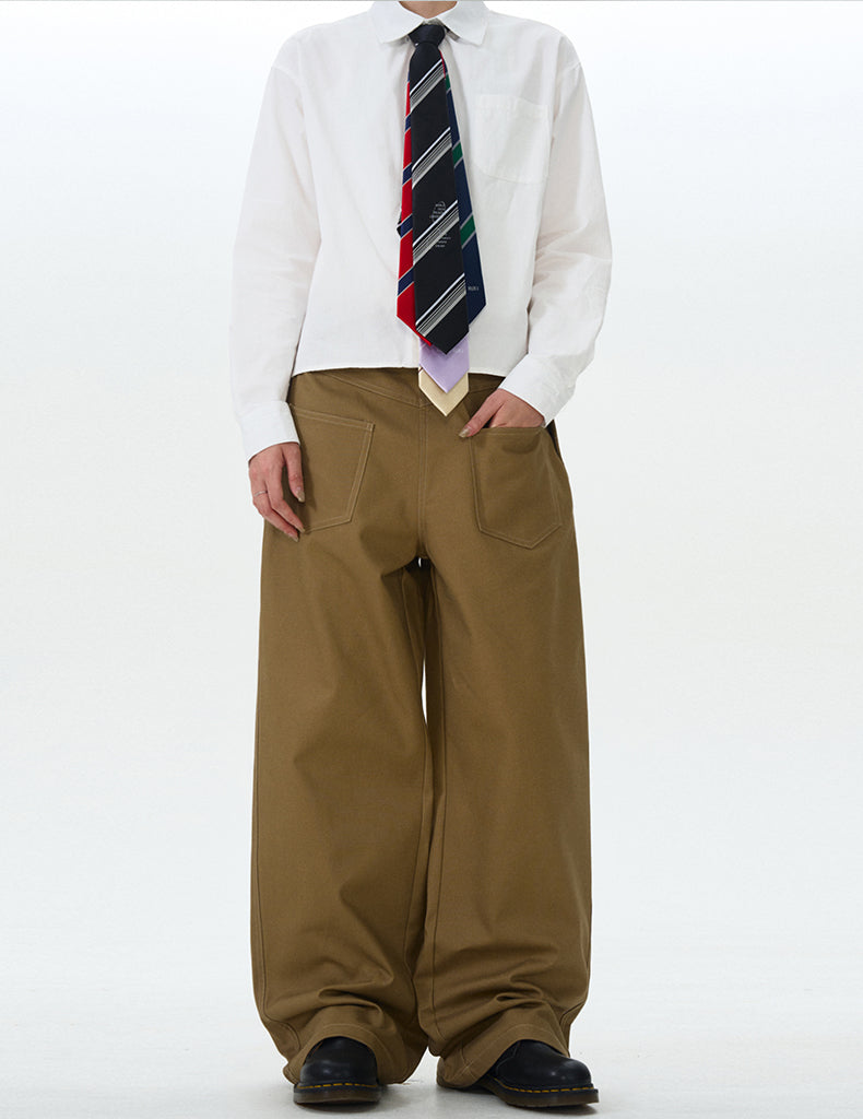 MADWITCH INVERTED SIMPLE CASUAL PANTS #L528