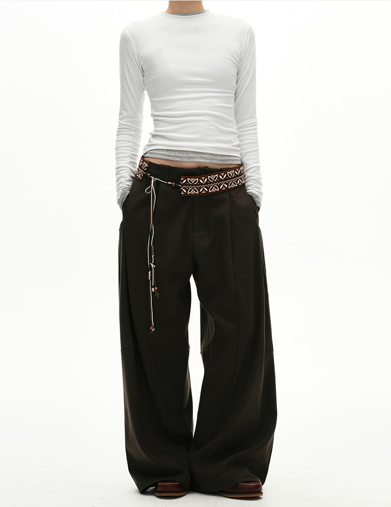 MADWITCH PLEAT DRAPE TROUSERS #UTU032