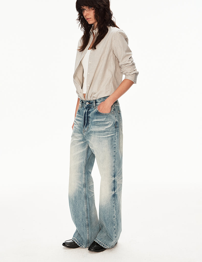 MADWIT VINTAGE STRAIGHT JEANS #GP9783