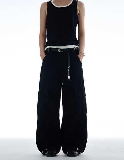 MADWITCH VINTAGE MULTI-POCKET CARGO PANTS #CK6650