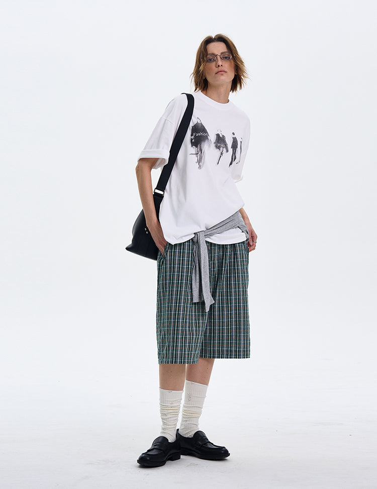 MADWITCH VERSATILE VIBE PRINT T-SHIRT #329