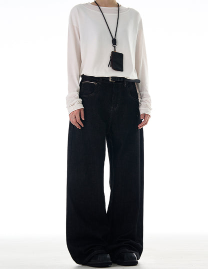 MADWITCH CUFFED STRAIGHT LEG JEANS #G6679-1