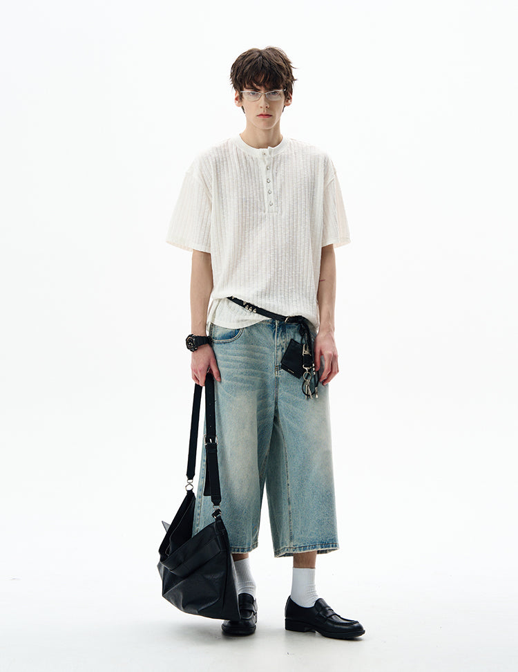 MADWITCH VINTAGE KNIT TEE #G1360
