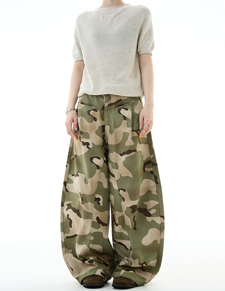 MADWITCH VINTAGE CAMO CARGO PANTS #CK6859