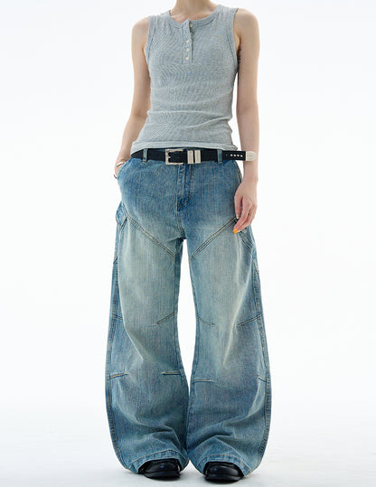 MADWITCH SLUB WASH DENIM PANTS #G6847