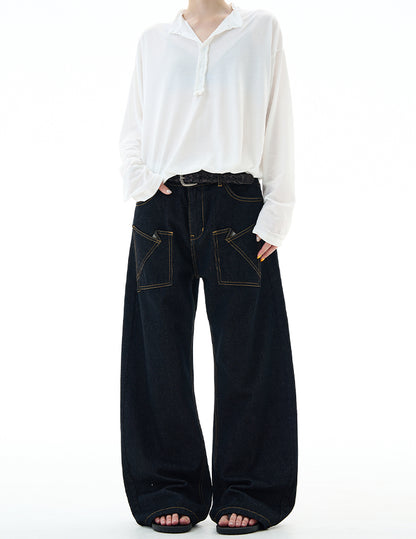 MADWITCH REVERSIBLE DENIM JEANS #DR8217