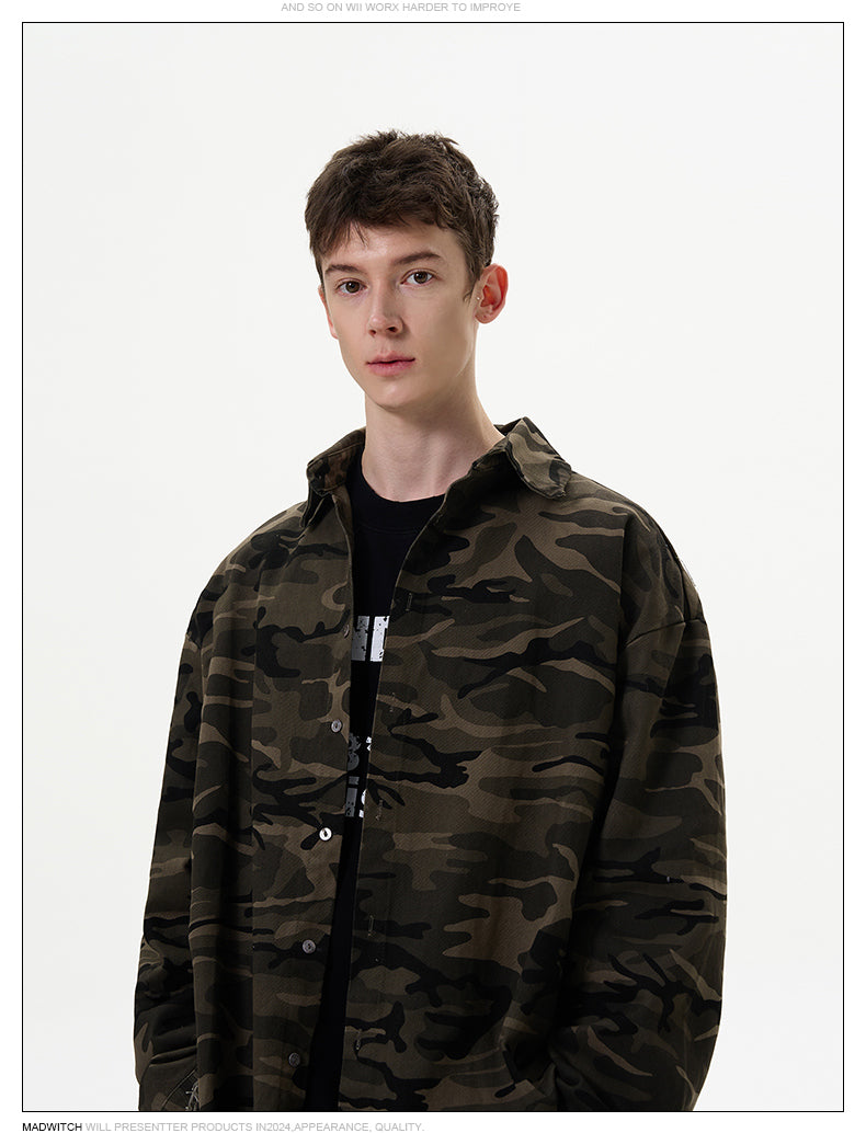 MADWITCH RETRO CAMOUFLAGE SHIRT #27229